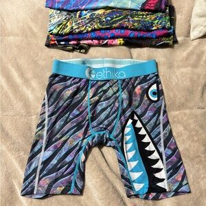 Ethika Graphic and Bold Boxer Briefs-Boys L